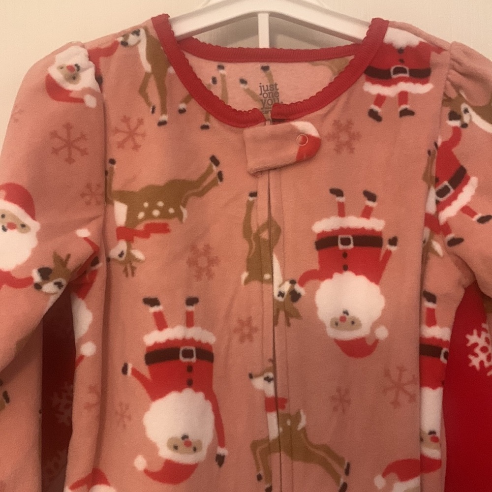 Carters Just One You, Christmas Footed Pajama Set - 3T‎ - Picture 4 of 5